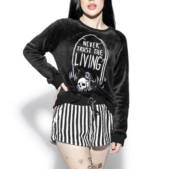 **SOLD ON MERC** Blackcraft Cult | Never Trust the Living Pajama Set - Picture 3 of 4